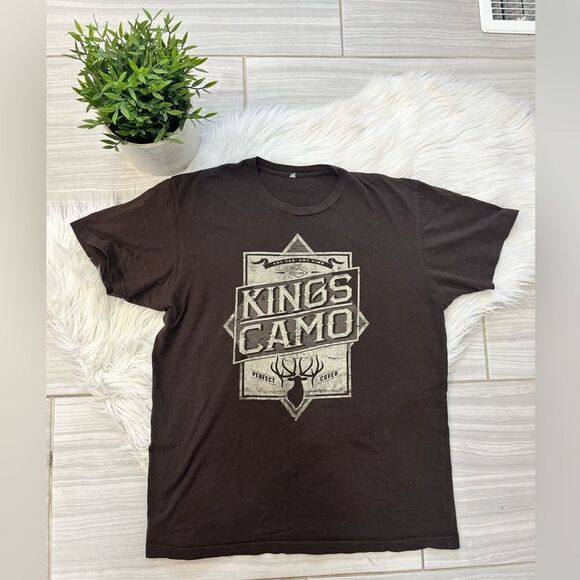 King’s Camo Brown T-Shirt  - Picture 1 of 7